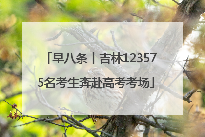 早八条丨吉林123575名考生奔赴高考考场