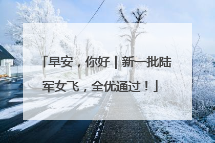 早安，你好｜新一批陆军女飞，全优通过！