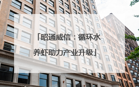 昭通威信：循环水养虾助力产业升级