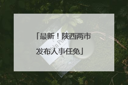 最新！陕西两市发布人事任免
