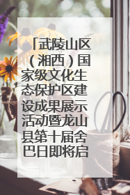 武陵山区（湘西）国家级文化生态保护区建设成果展示活动暨龙山县第十届舍巴日即将启幕