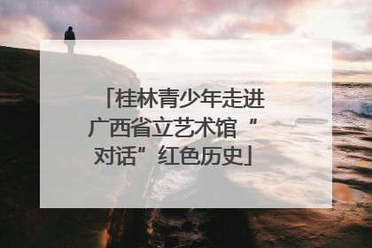 桂林青少年走进广西省立艺术馆“对话”红色历史