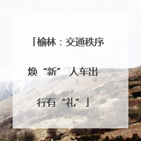榆林：交通秩序焕“新” 人车出行有“礼”
