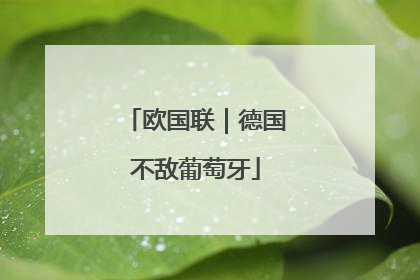 欧国联｜德国不敌葡萄牙