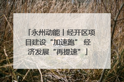 永州动能丨经开区项目建设“加速跑” 经济发展“再提速”