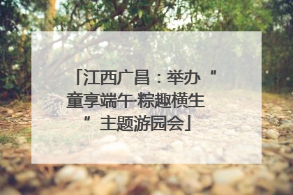江西广昌：举办“童享端午·粽趣横生”主题游园会