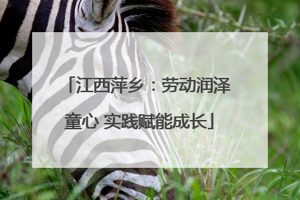 江西萍乡：劳动润泽童心 实践赋能成长