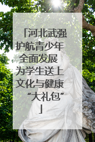 河北武强护航青少年全面发展 为学生送上文化与健康“大礼包”