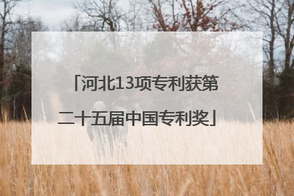 河北13项专利获第二十五届中国专利奖