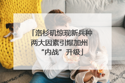 洛杉矶惊现新兵种 两大因素引爆加州“内战”升级