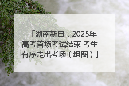 湖南新田：2025年高考首场考试结束 考生有序走出考场（组图）