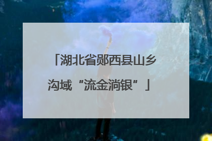 湖北省郧西县山乡沟域“流金淌银”
