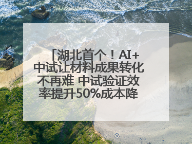 湖北首个！AI+中试让材料成果转化不再难 中试验证效率提升50%成本降低60%