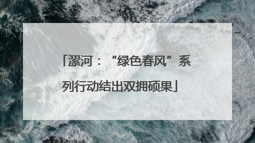 漯河：“绿色春风”系列行动结出双拥硕果