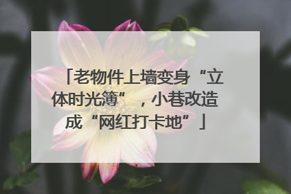 老物件上墙变身“立体时光簿”，小巷改造成“网红打卡地”
