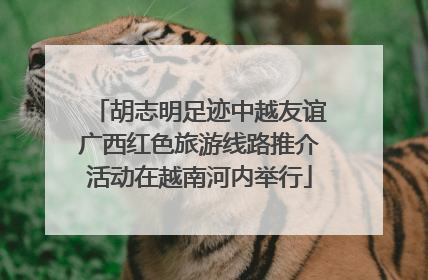 胡志明足迹中越友谊广西红色旅游线路推介活动在越南河内举行