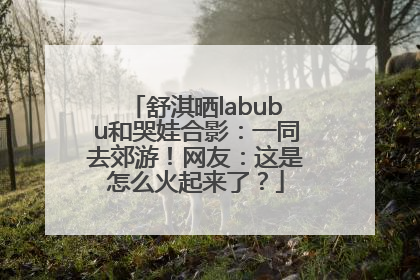 舒淇晒labubu和哭娃合影：一同去郊游！网友：这是怎么火起来了？