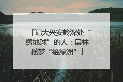 记大兴安岭深处“绣地球”的人：层林揽梦“绘绿洲”