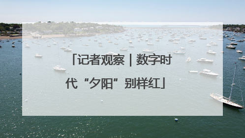 记者观察｜数字时代“夕阳”别样红