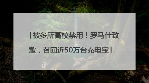 被多所高校禁用！罗马仕致歉，召回近50万台充电宝