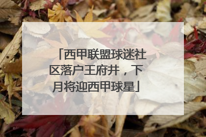 西甲联盟球迷社区落户王府井，下月将迎西甲球星