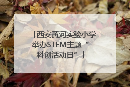 西安黄河实验小学举办STEM主题“科创活动日”