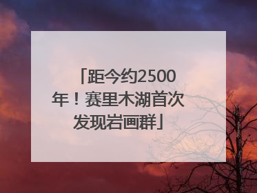 距今约2500年！赛里木湖首次发现岩画群