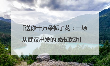 送你十万朵栀子花：一场从武汉出发的城市联动