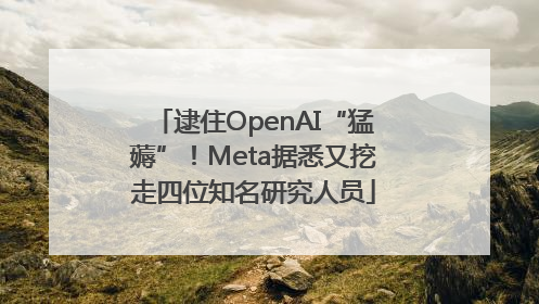 逮住OpenAI“猛薅”！Meta据悉又挖走四位知名研究人员