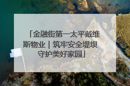 金融街第一太平戴维斯物业｜筑牢安全堤坝 守护美好家园