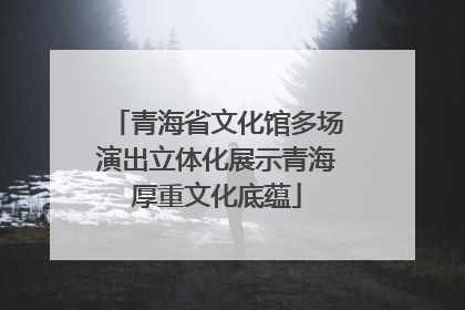 青海省文化馆多场演出立体化展示青海厚重文化底蕴