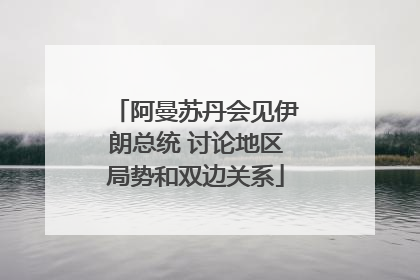 阿曼苏丹会见伊朗总统 讨论地区局势和双边关系
