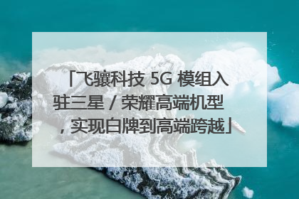 飞骧科技 5G 模组入驻三星 / 荣耀高端机型，实现白牌到高端跨越