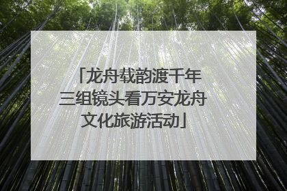 龙舟载韵渡千年 三组镜头看万安龙舟文化旅游活动