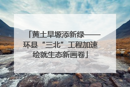 黄土旱塬添新绿——环县“三北”工程加速绘就生态新画卷
