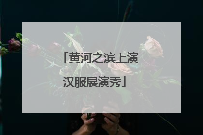 黄河之滨上演汉服展演秀