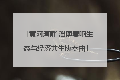 黄河湾畔 淄博奏响生态与经济共生协奏曲