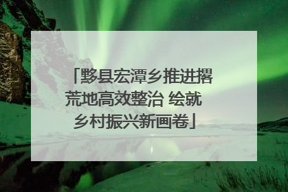 黟县宏潭乡推进撂荒地高效整治 绘就乡村振兴新画卷