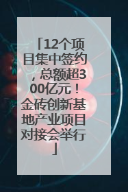 12个项目集中签约，总额超300亿元！金砖创新基地产业项目对接会举行