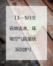 1—5月全省地表水、环境空气质量状况出炉