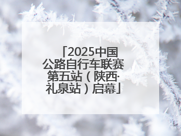 2025中国公路自行车联赛第五站（陕西·礼泉站）启幕