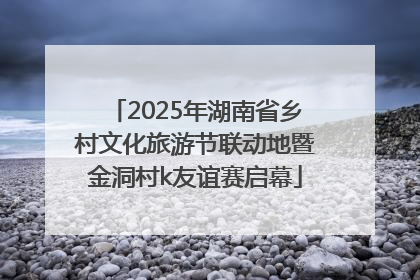 2025年湖南省乡村文化旅游节联动地暨金洞村k友谊赛启幕