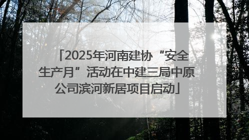 2025年河南建协“安全生产月”活动在中建三局中原公司滨河新居项目启动