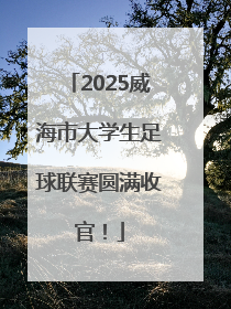 2025威海市大学生足球联赛圆满收官！