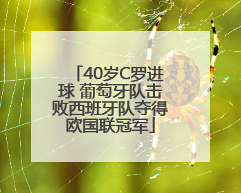 40岁C罗进球 葡萄牙队击败西班牙队夺得欧国联冠军