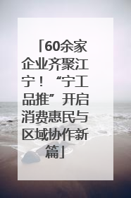 60余家企业齐聚江宁！“宁工品推”开启消费惠民与区域协作新篇