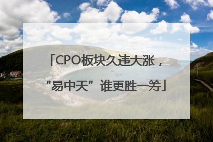 CPO板块久违大涨，“易中天”谁更胜一筹